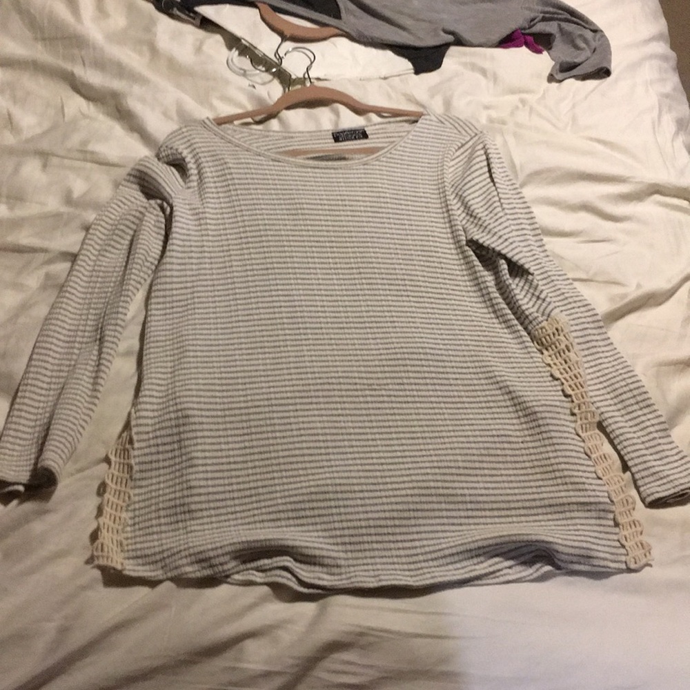 Top with lace detail